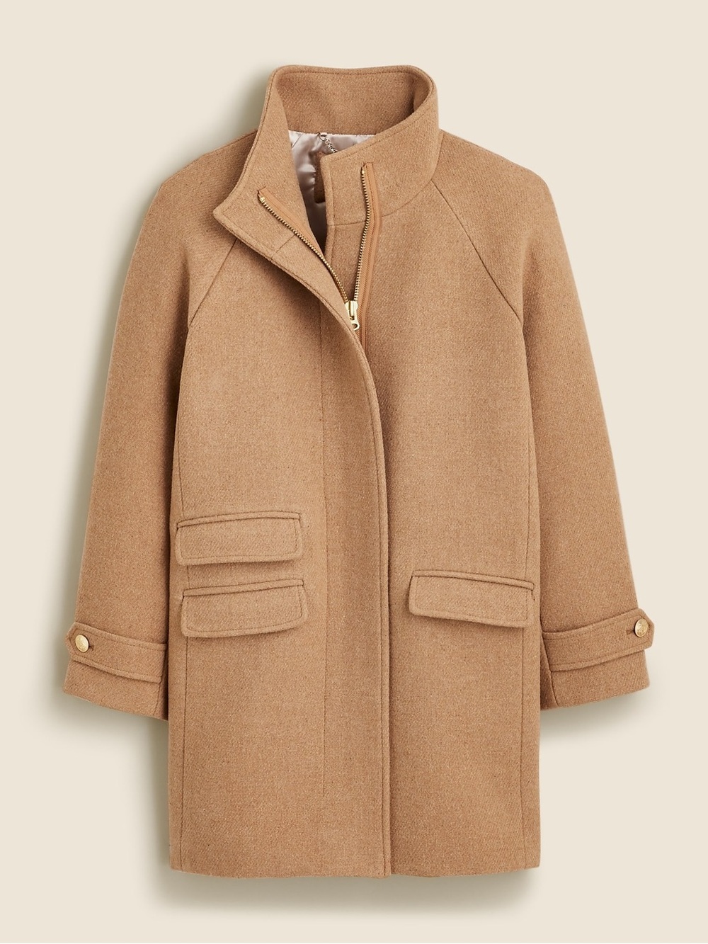 J. Crew Toscana coat in Italian stadium-cloth wool blend, size 4